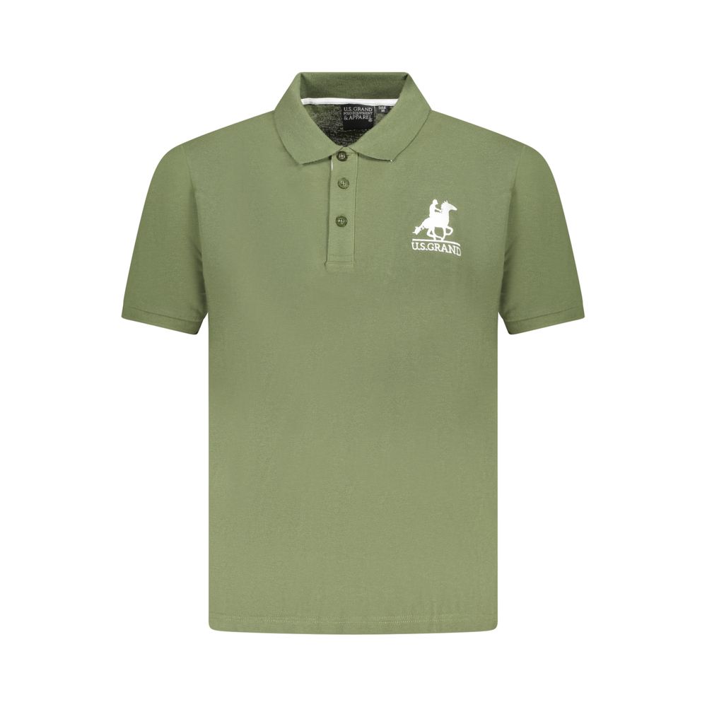U.S. Grand Polo Verde Cotton Men Polo Shirt