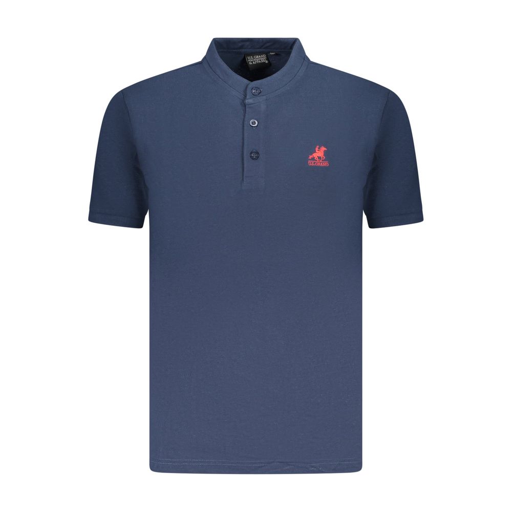 U.S. Grand Polo Blue Cotton Men Polo