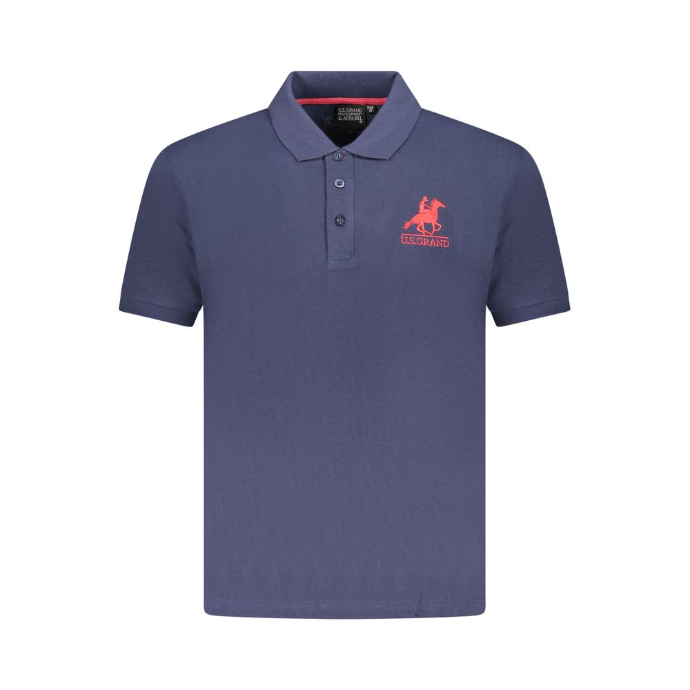 U.S. Grand Polo Blu Cotton Men Polo