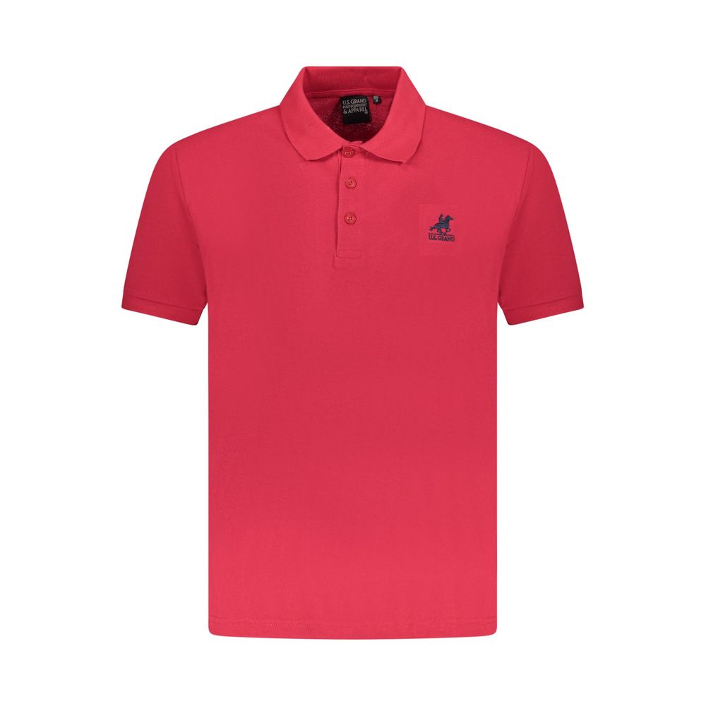 U.S. Grand Polo Red Cotton Men Polo Shirt