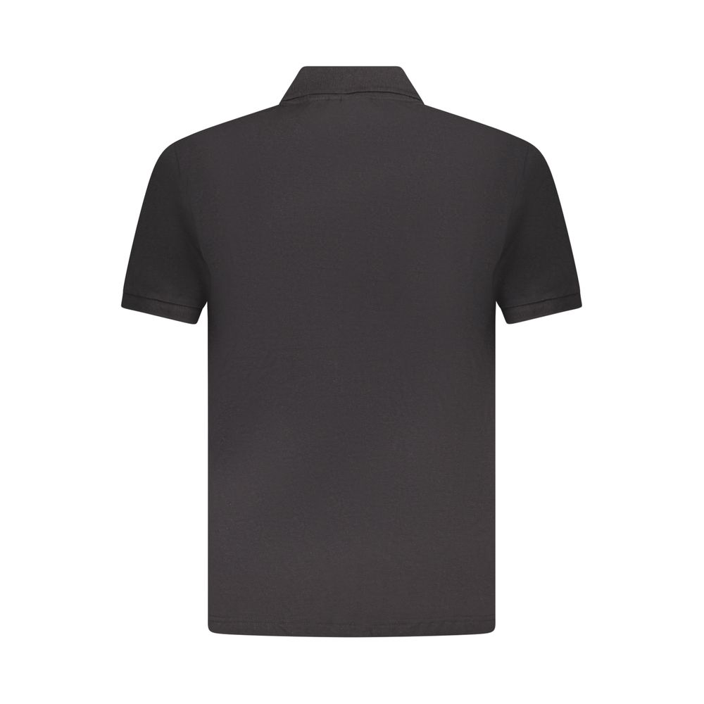 U.S. Grand Polo Black Cotton Mens Polo Shirt