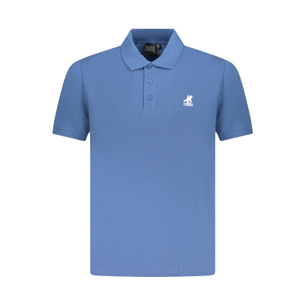 U.S. Grand Polo Blue Cotton Men Polo Shirt
