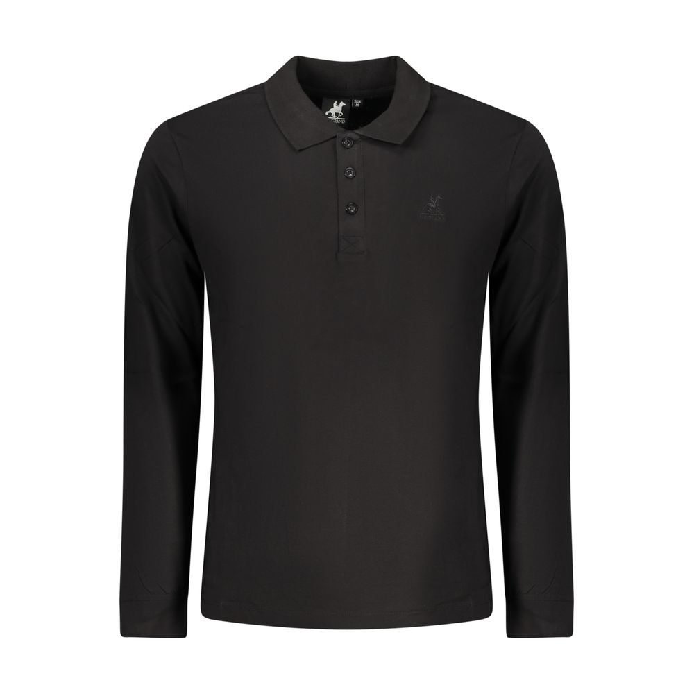 U.S. Grand Polo Black Cotton Men Polo Shirt