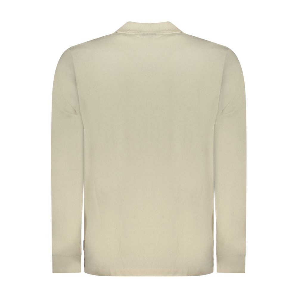 U.S. Grand Polo Beige Cotton Men Polo Shirt