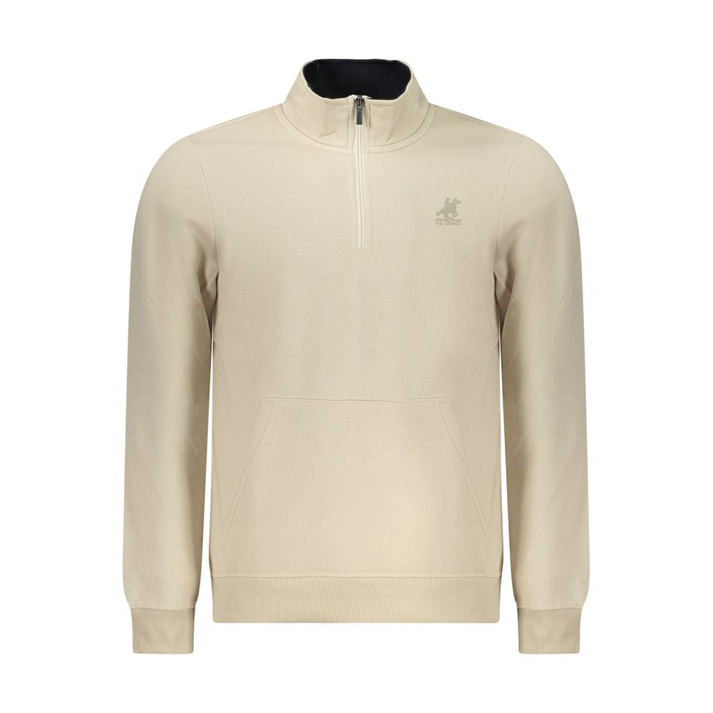 U.S. Grand Polo Beige Polyester Men Sweatshirt