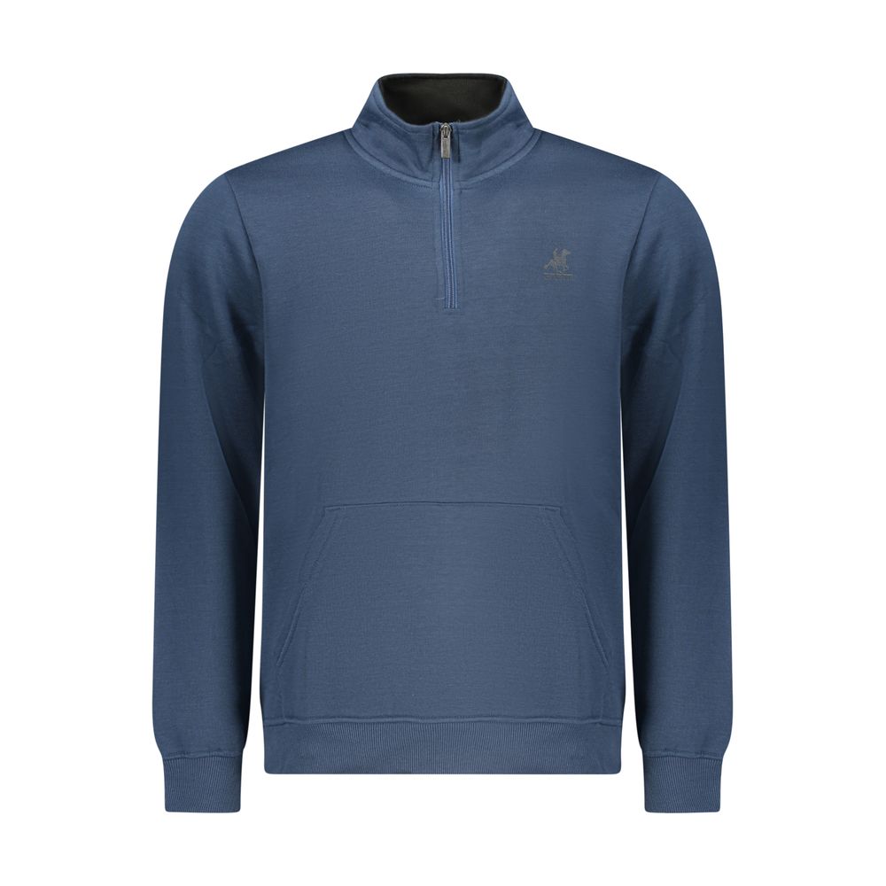 U.S. Grand Polo Blue Polyester Men's Sweatshirt