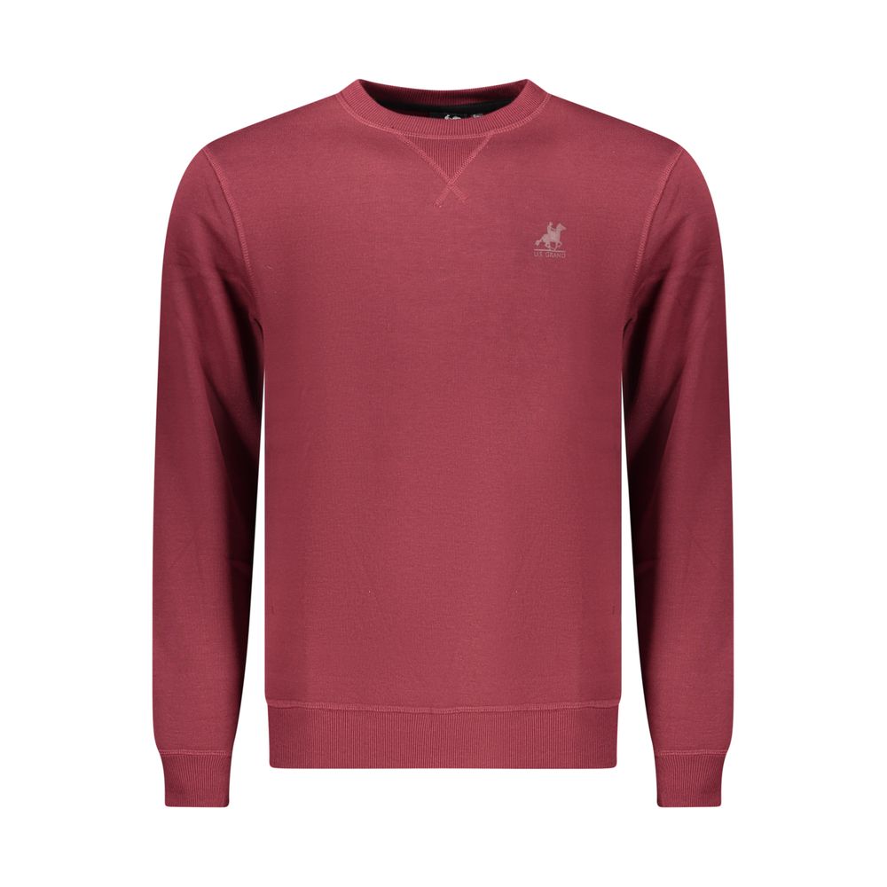 U.S. Grand Polo Red Polyester Men Sweatshirt