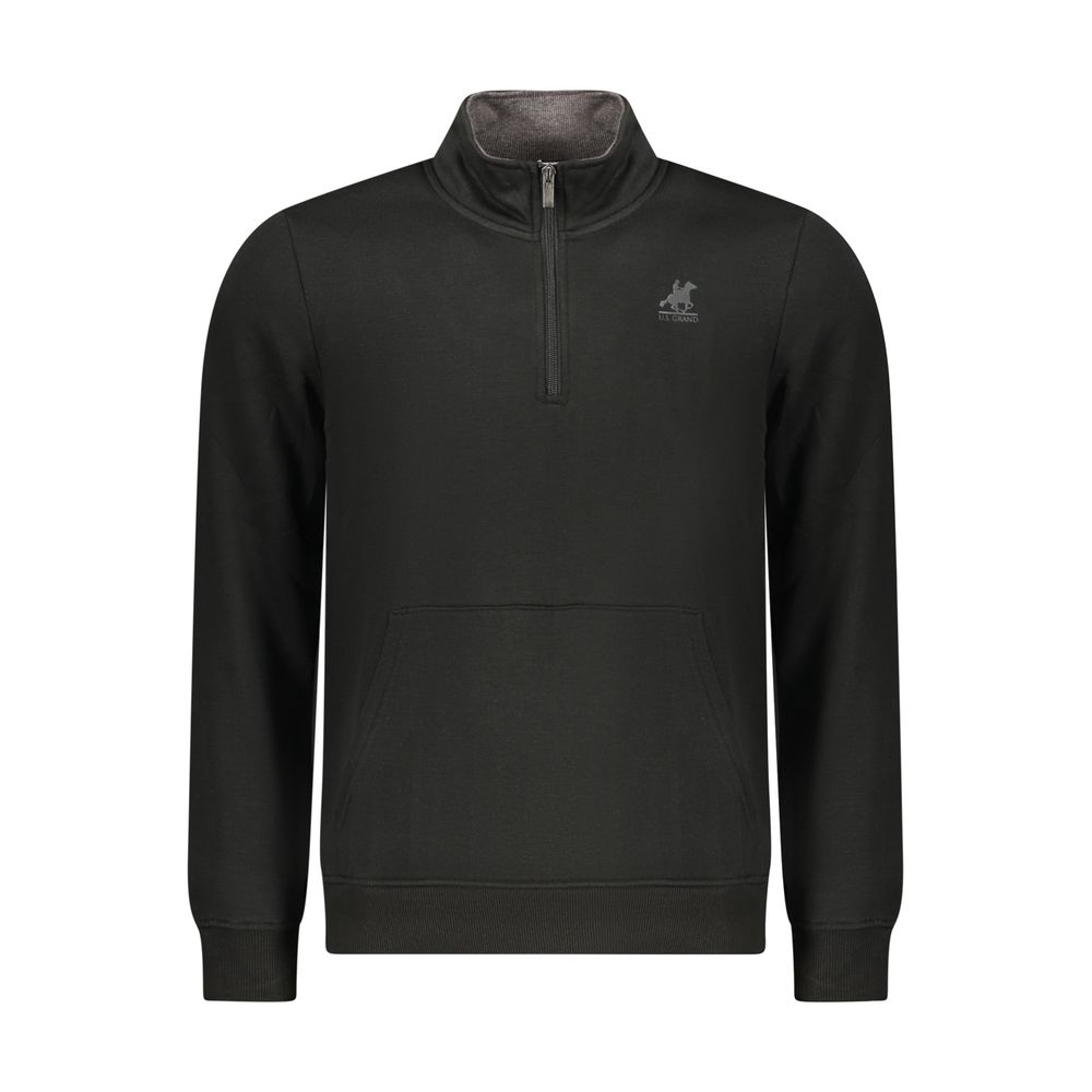 U.S. Grand Polo Black Polyester Men Sweatshirt