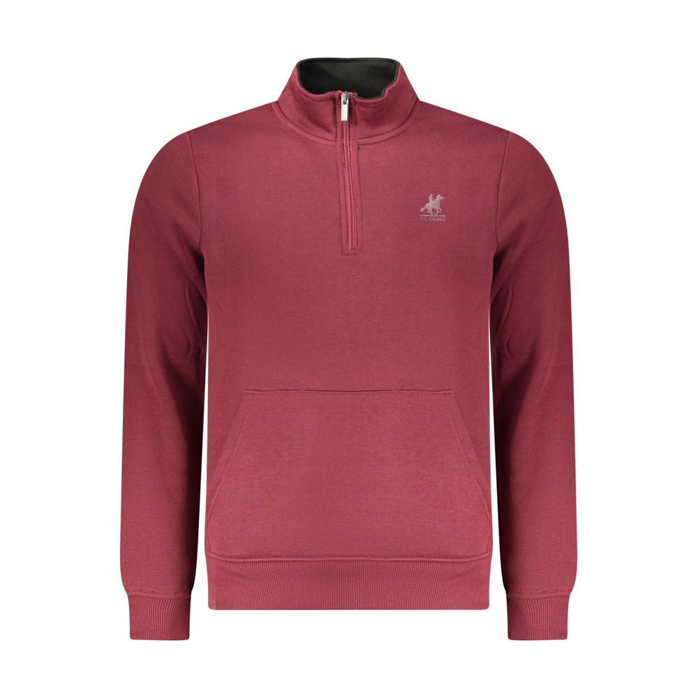 U.S. Grand Polo Red Polyester Mens Sweatshirt