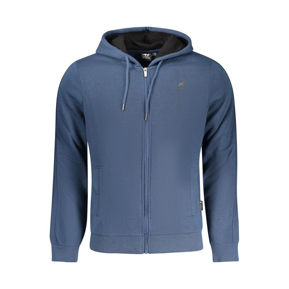 U.S. Grand Polo Blue Cotton Men's Hoodie