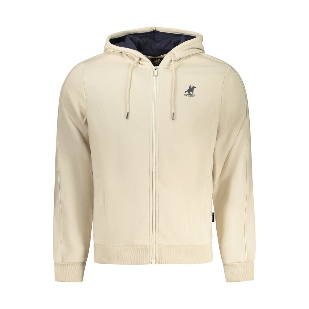 U.S. Grand Polo Beige Cotton Men Sweatshirt