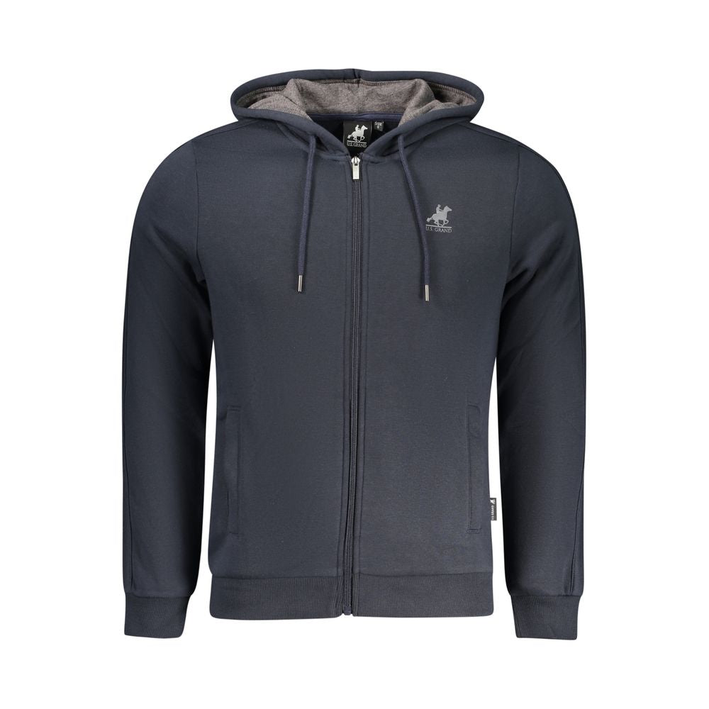U.S. Grand Polo Blue Cotton Men's Hoodie