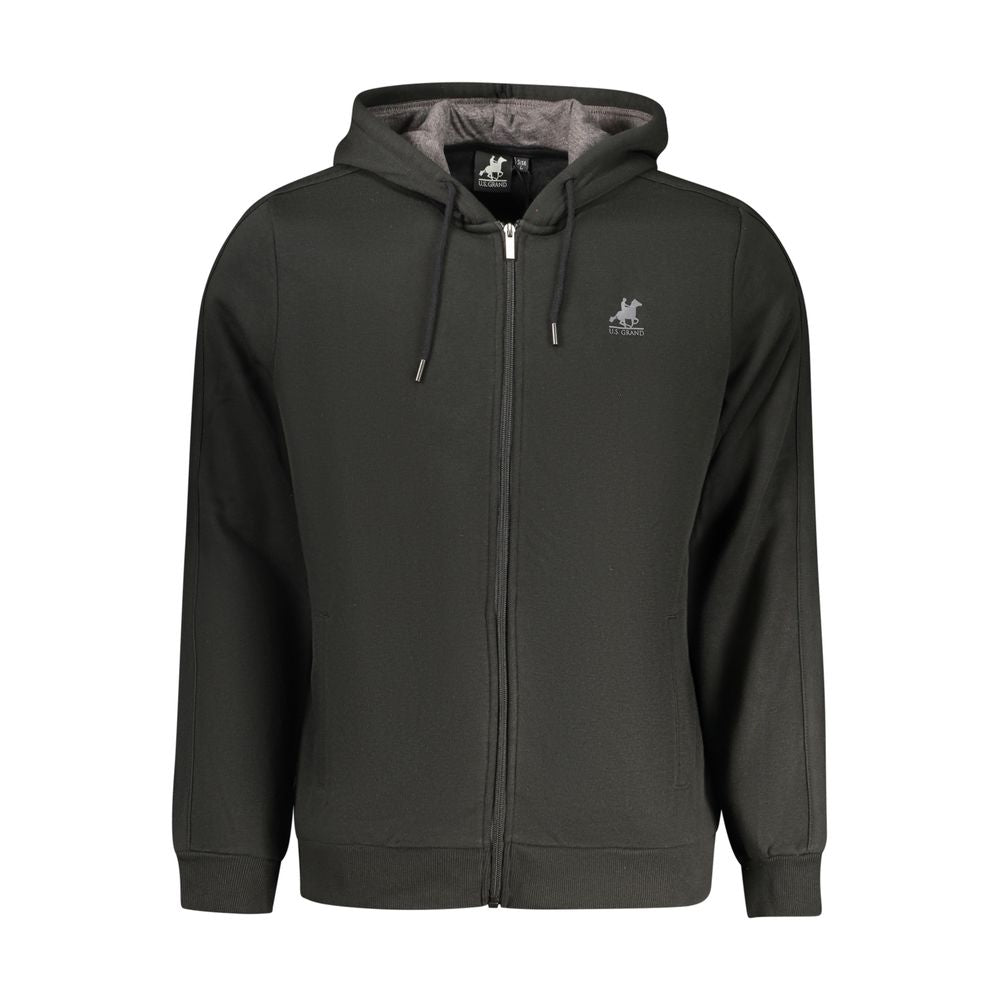 U.S. Grand Polo Black Cotton Men Hoodie