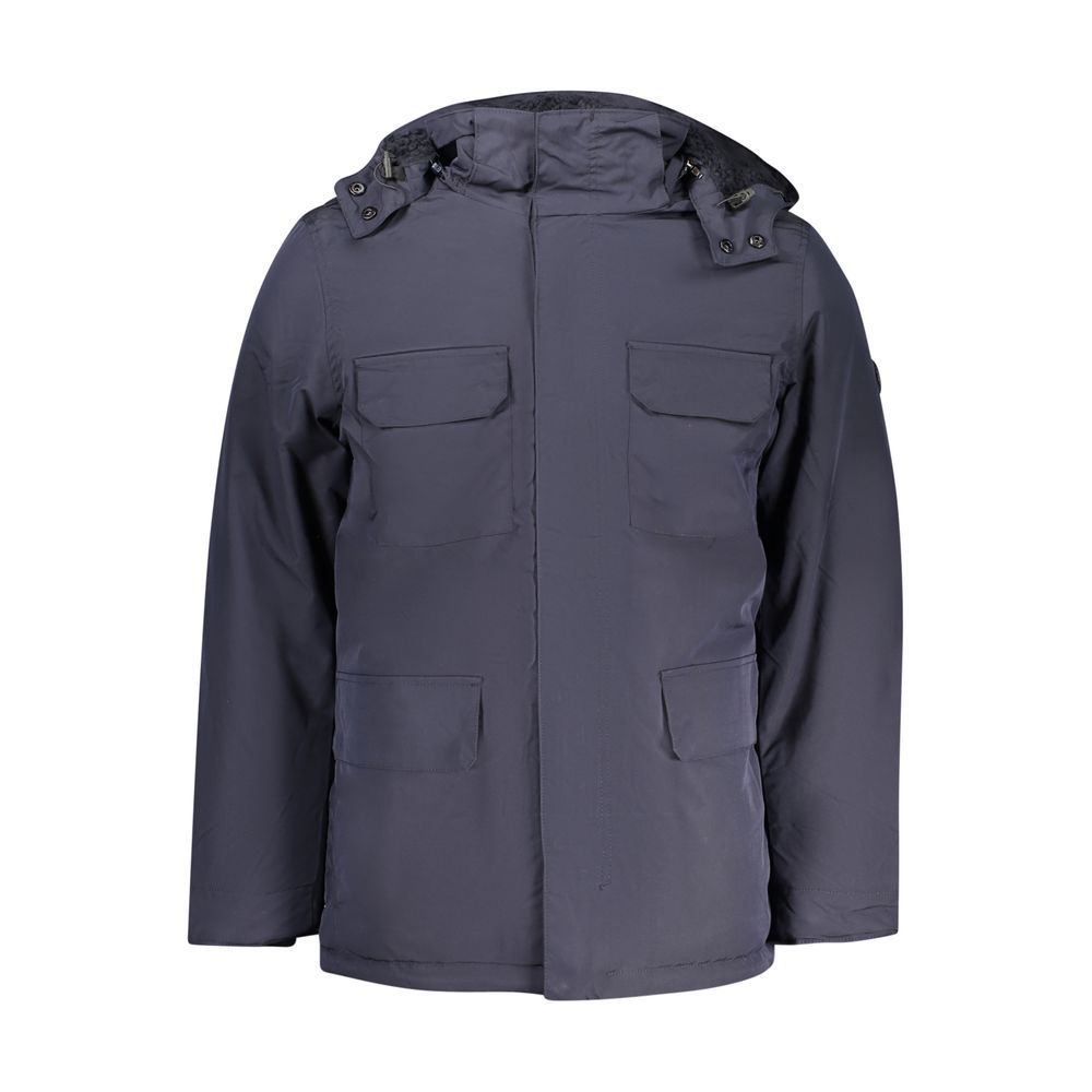 U.S. Grand Polo Blue Polyester Men's Parka Jacket