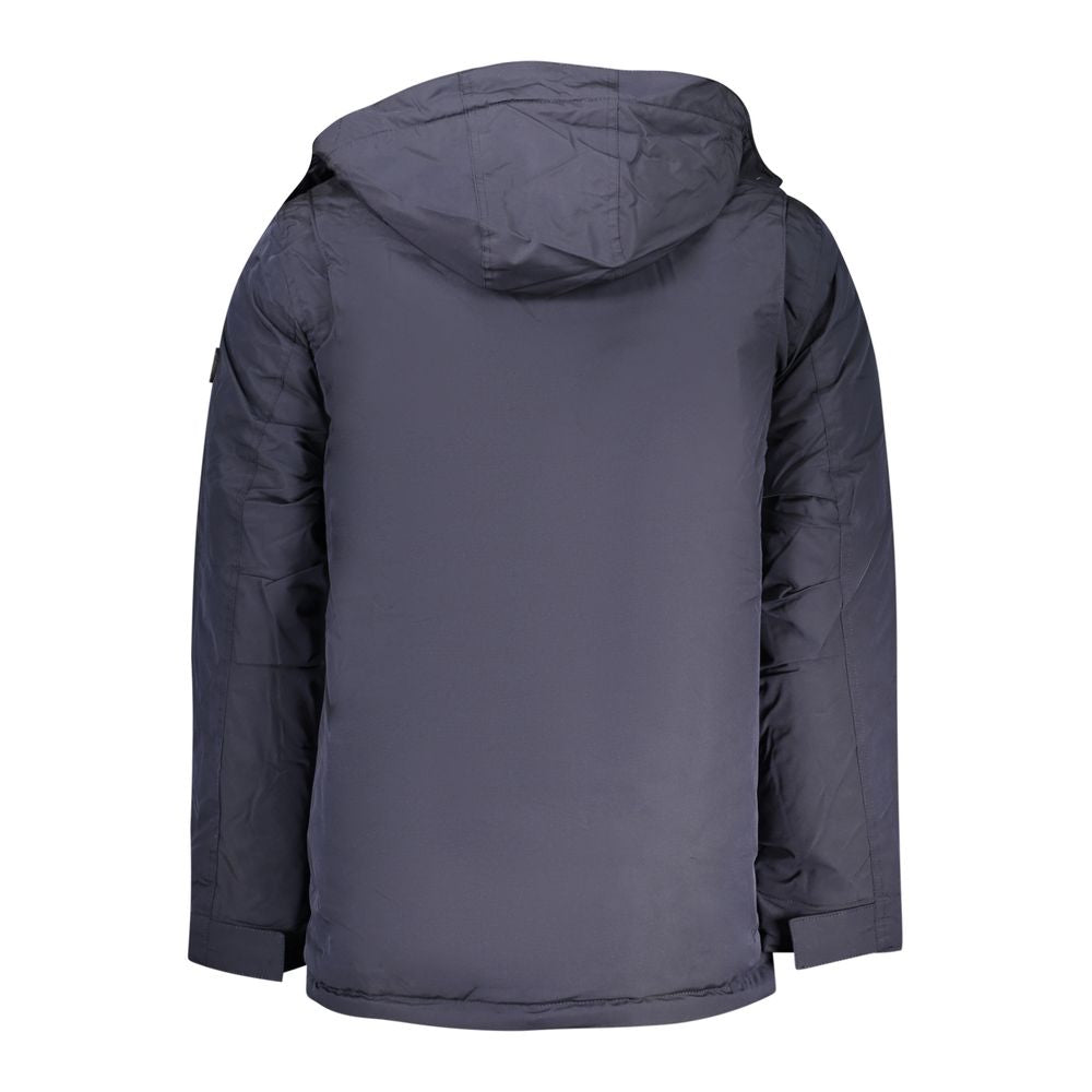 U.S. Grand Polo Blue Polyester Men's Parka Jacket
