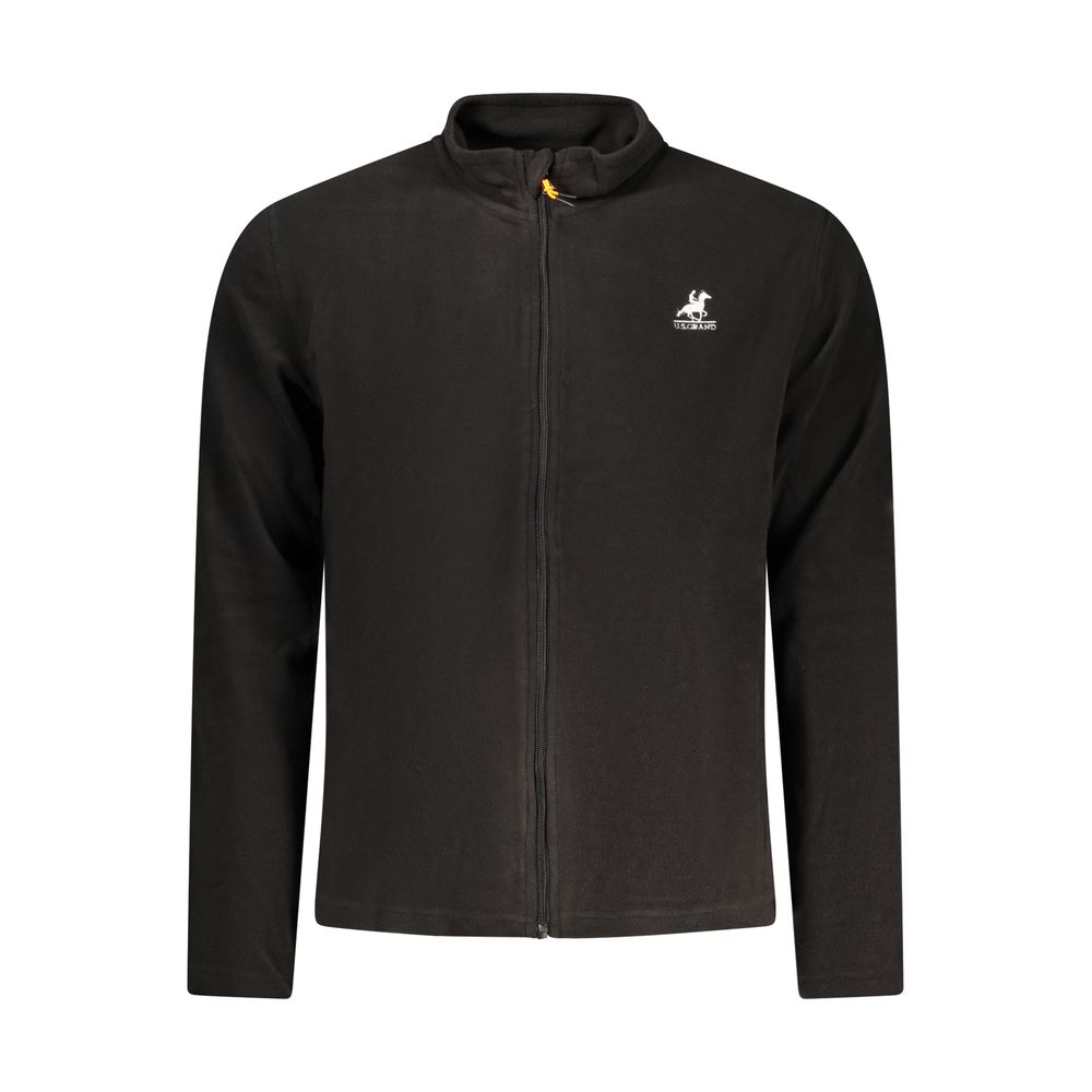 U.S. Grand Polo Black Polyester Men's Sweatshirt