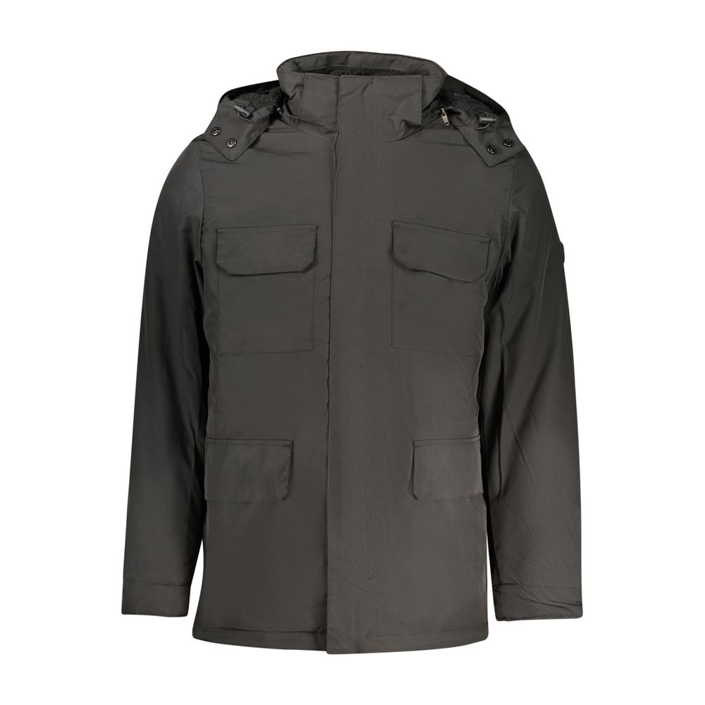 U.S. Grand Polo Black Polyester Mens Jacket