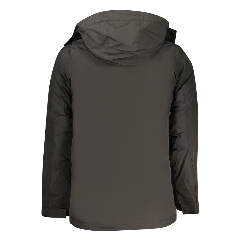 U.S. Grand Polo Black Polyester Mens Jacket