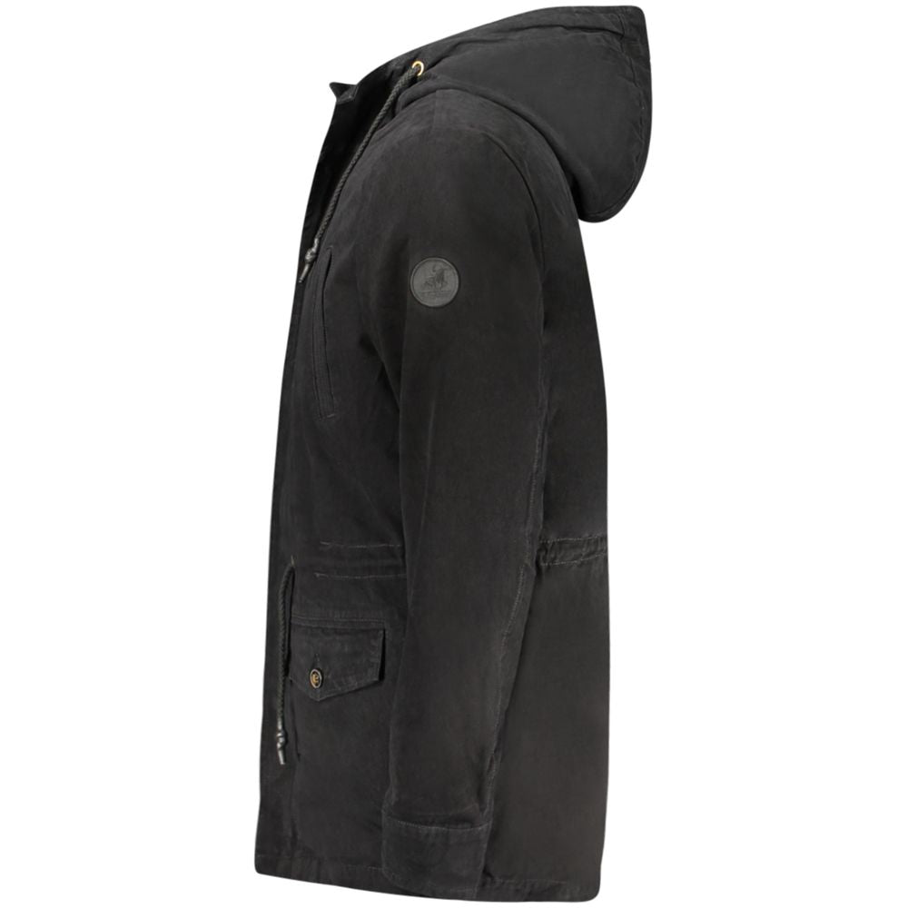 U.S. Grand Polo Nero Polyester Men's Parka Jacket
