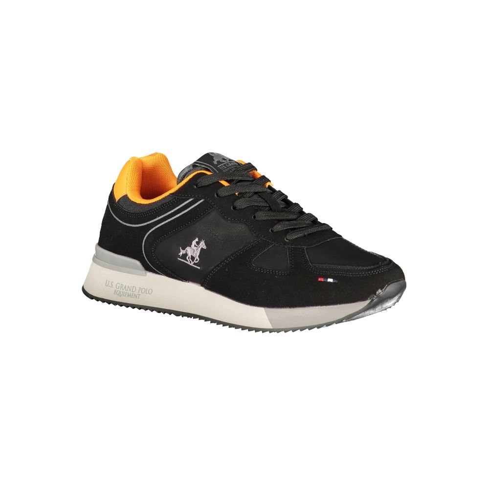 U.S. Grand Polo Black Polyurethane Men Sneaker