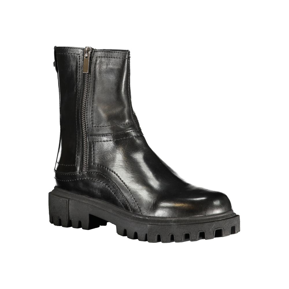 Cafenoir Black Leather Women Boot