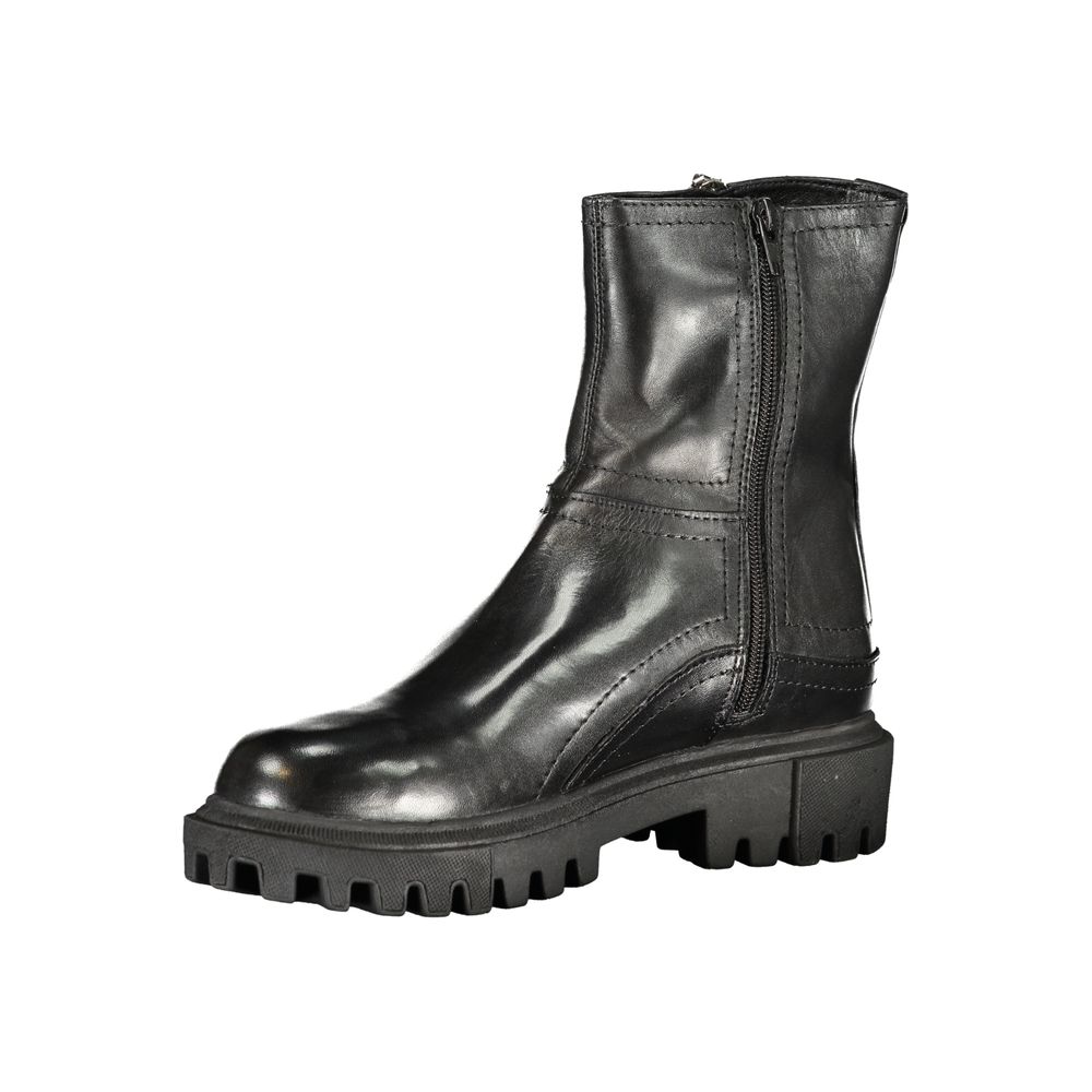 Cafenoir Black Leather Women Boot