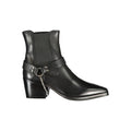 Cafenoir Black Leather Women Ankle Boot