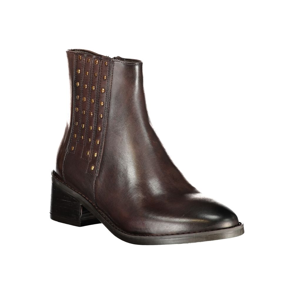 Cafenoir Marrone Leather Women Ankle Boot