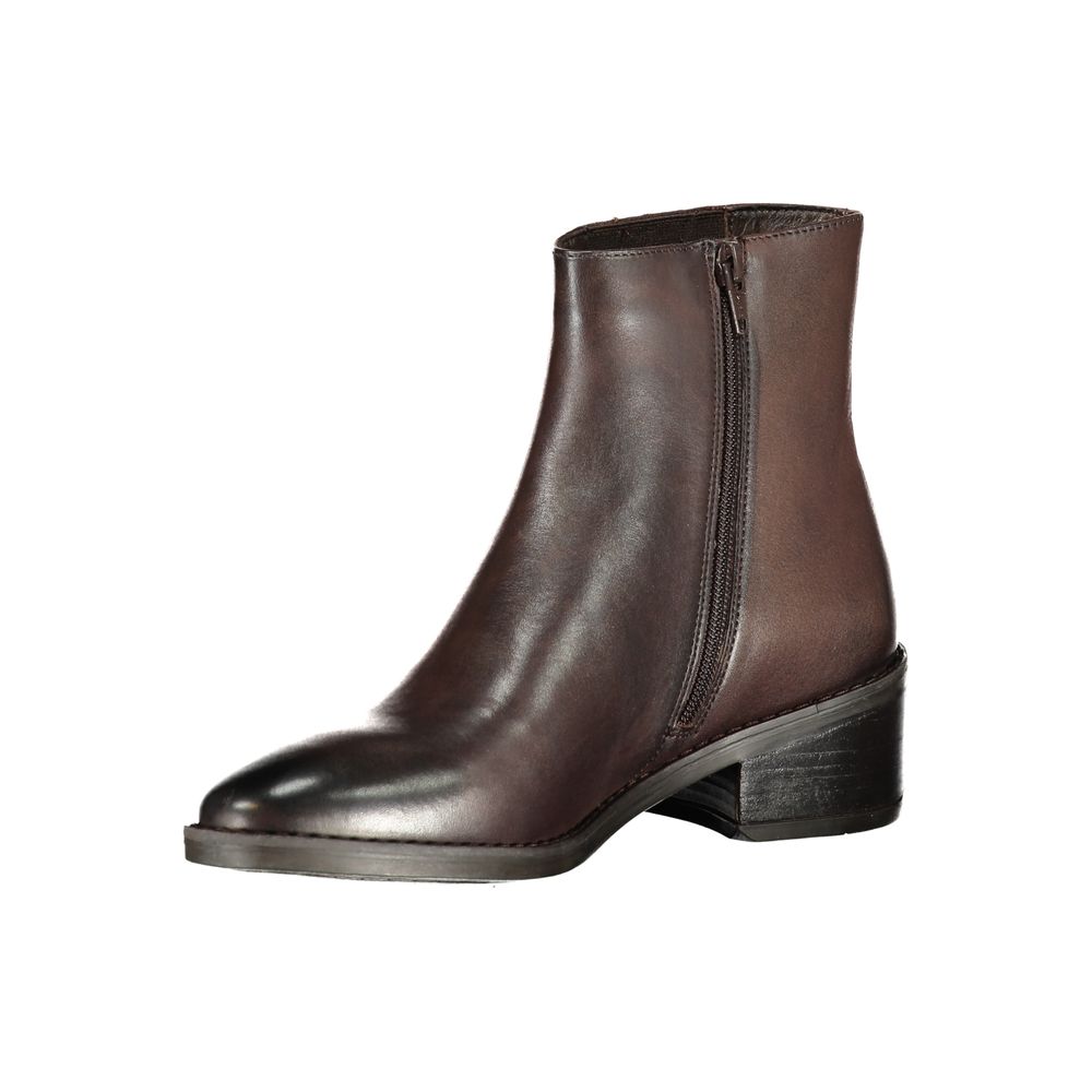 Cafenoir Marrone Leather Women Ankle Boot