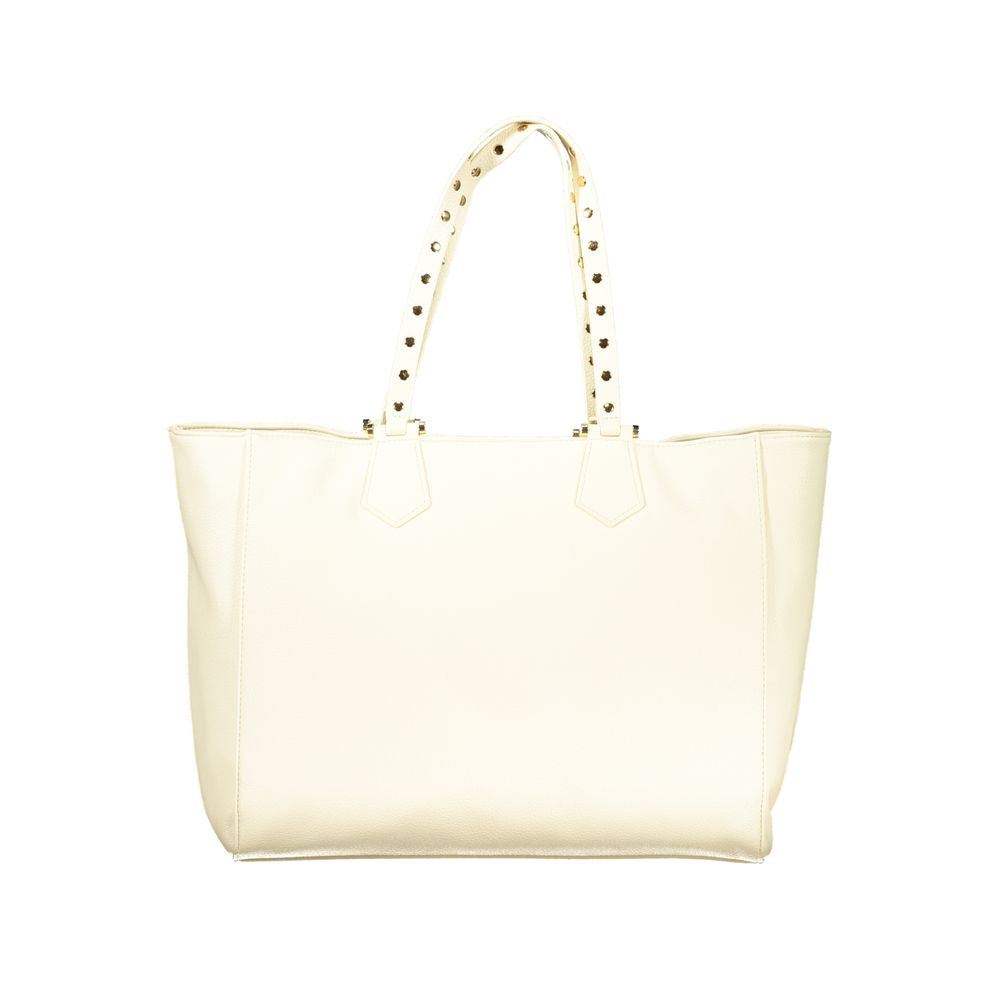 Cafenoir Beige Polyurethane Women's Shoulder Bag