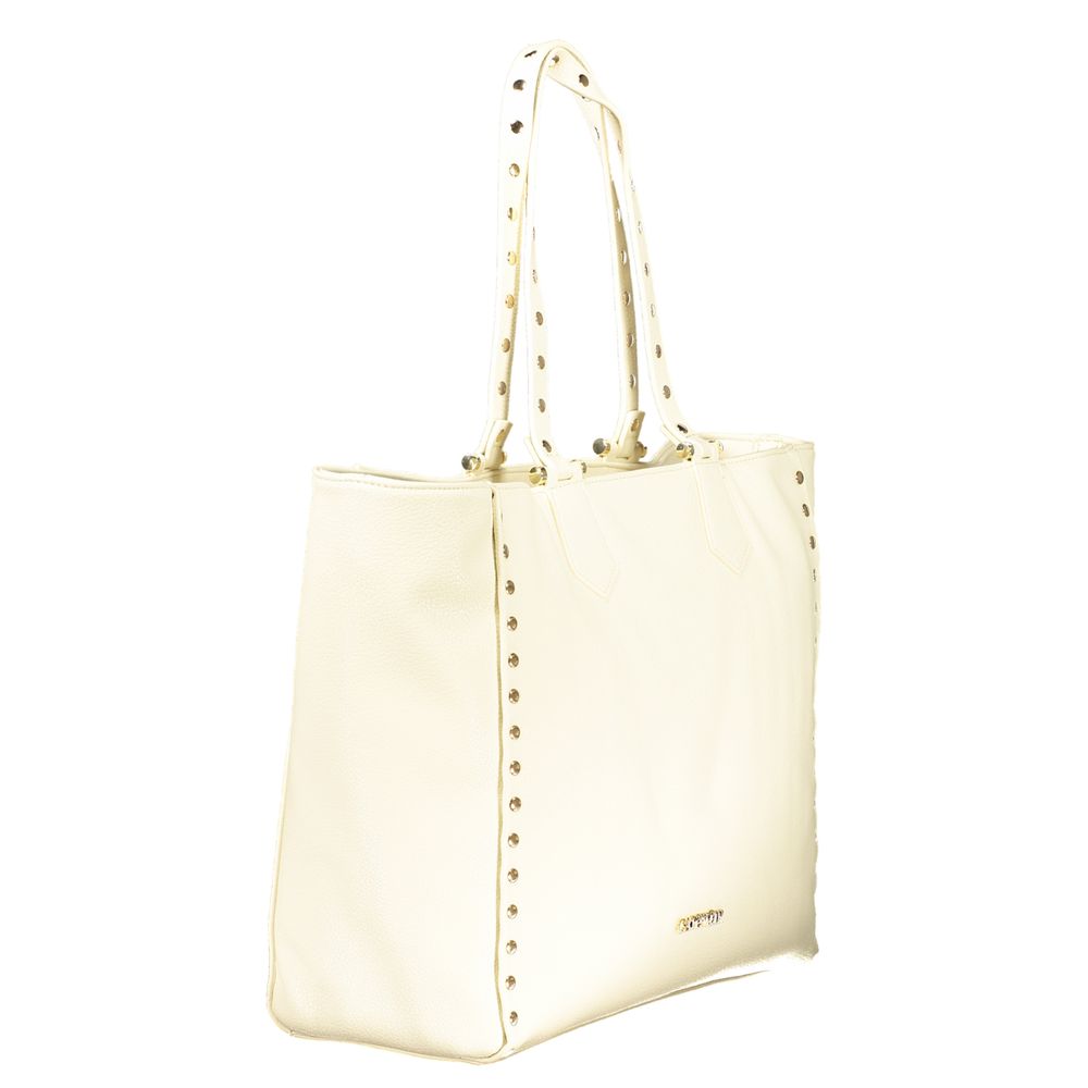Cafenoir Beige Polyurethane Women's Shoulder Bag