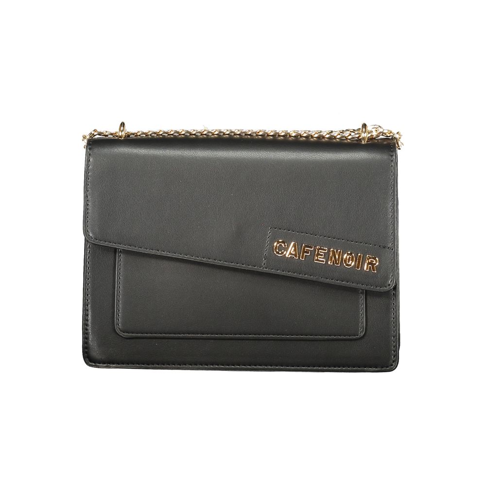 Cafenoir Black Polyurethane Women Shoulder Bag