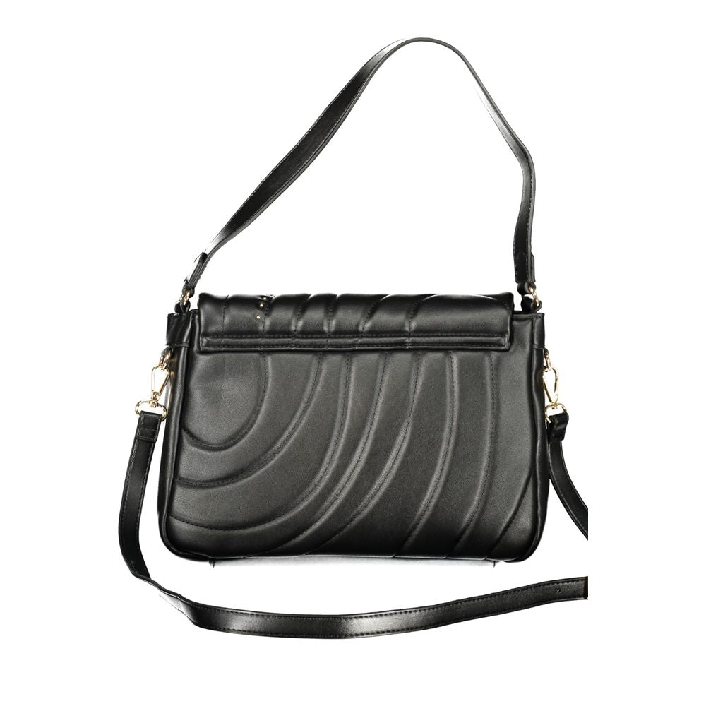 Cafenoir Black Polyurethane Women Shoulder Bag Cafenoir