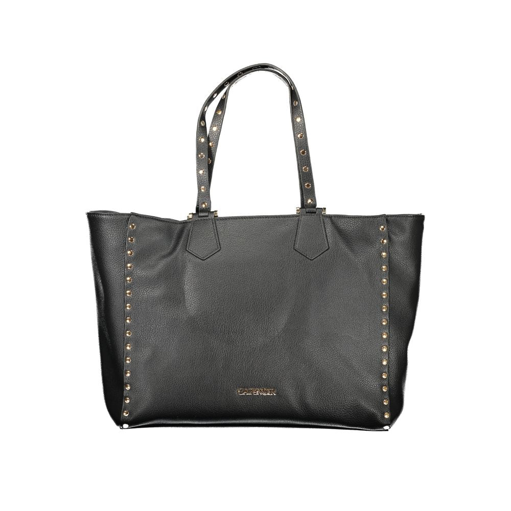 Cafenoir Black Polyurethane Women Shoulder Bag Cafenoir