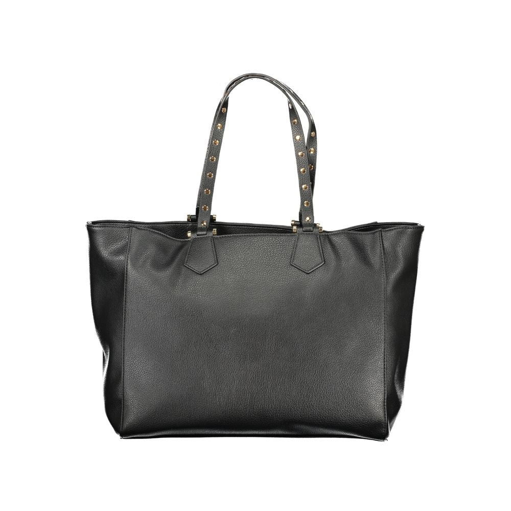 Cafenoir Black Polyurethane Women Shoulder Bag Cafenoir