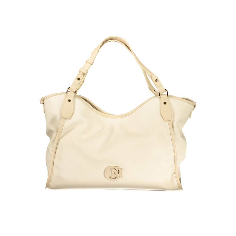 Cafenoir Beige Polyurethane Women Shoulder Bag Cafenoir