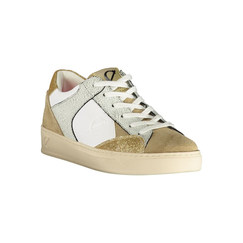 Cafenoir White Polyurethane Women Sneaker