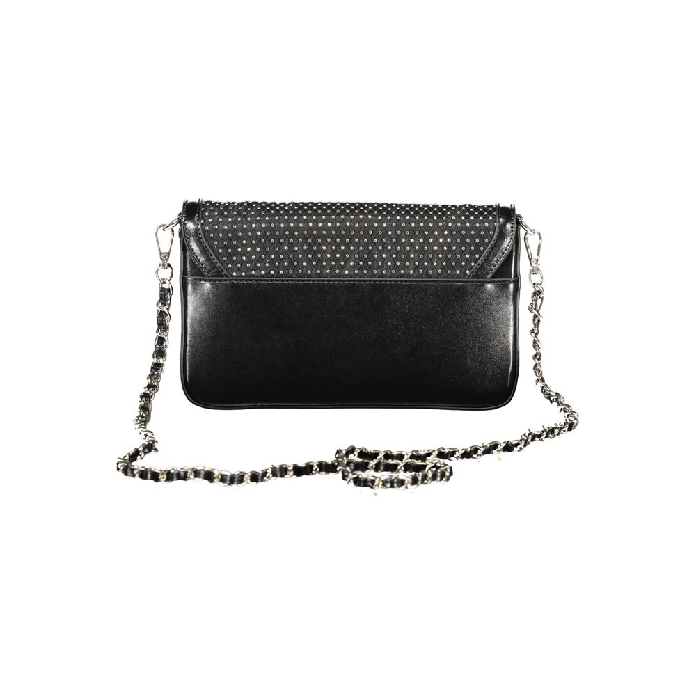 Cafenoir Black Polyurethane Women's Shoulder Bag