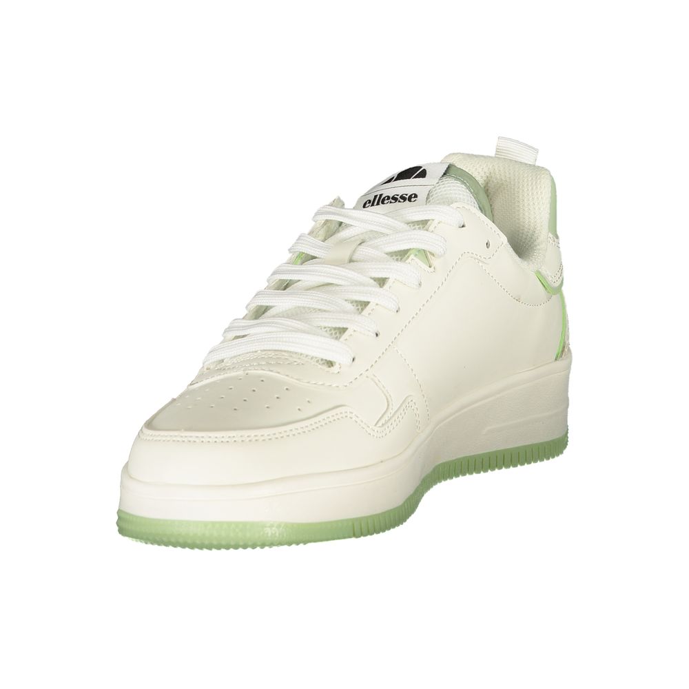 Ellesse White Polyurethane Women Sneaker
