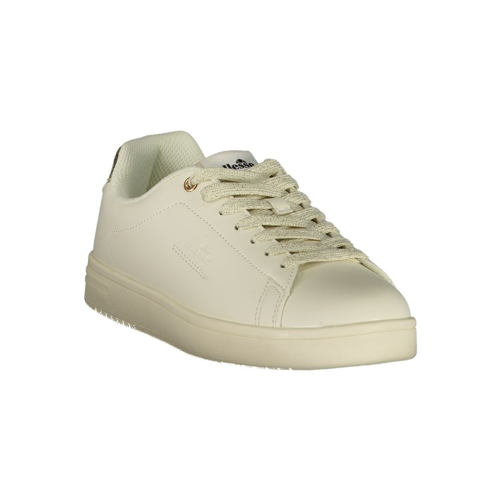 Ellesse White Polyurethane Women Sneaker
