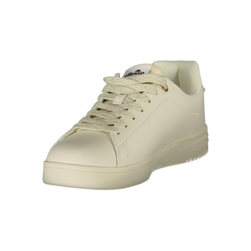Ellesse White Polyurethane Women Sneaker