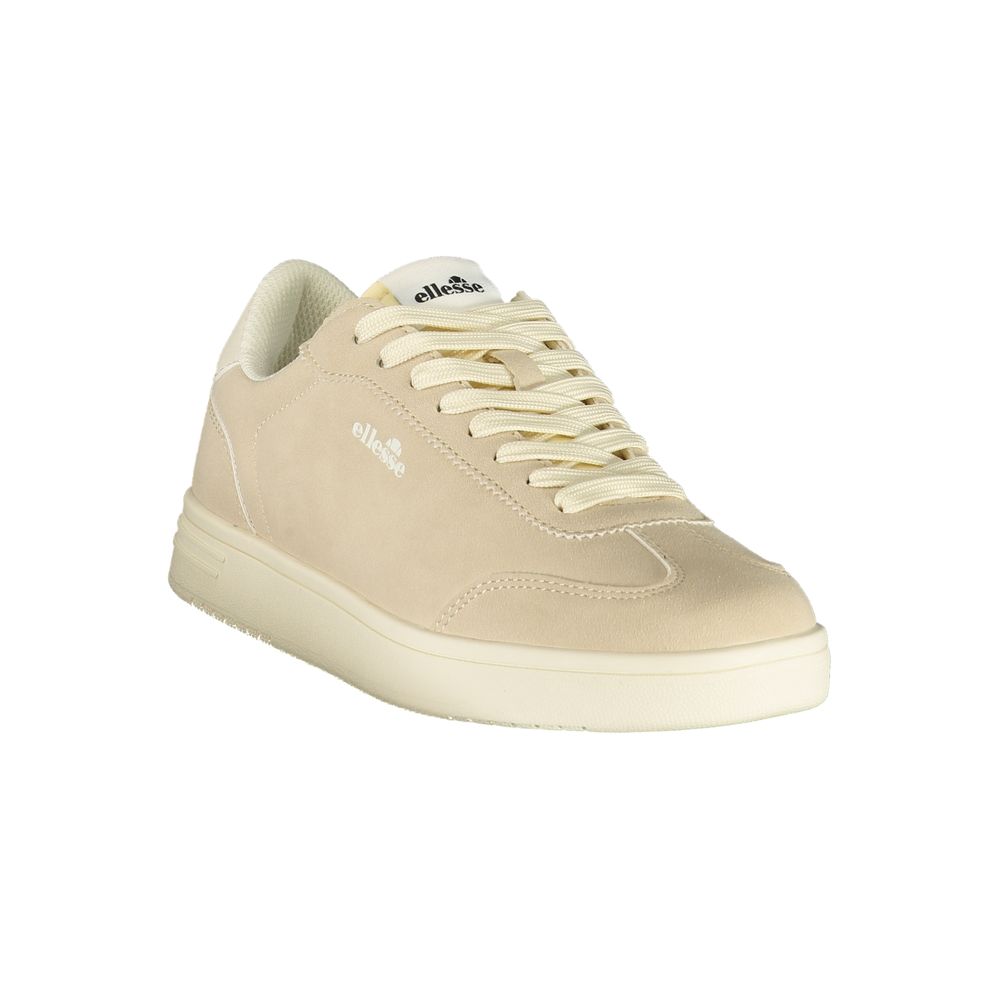 Ellesse Beige Polyurethane Women Sneaker