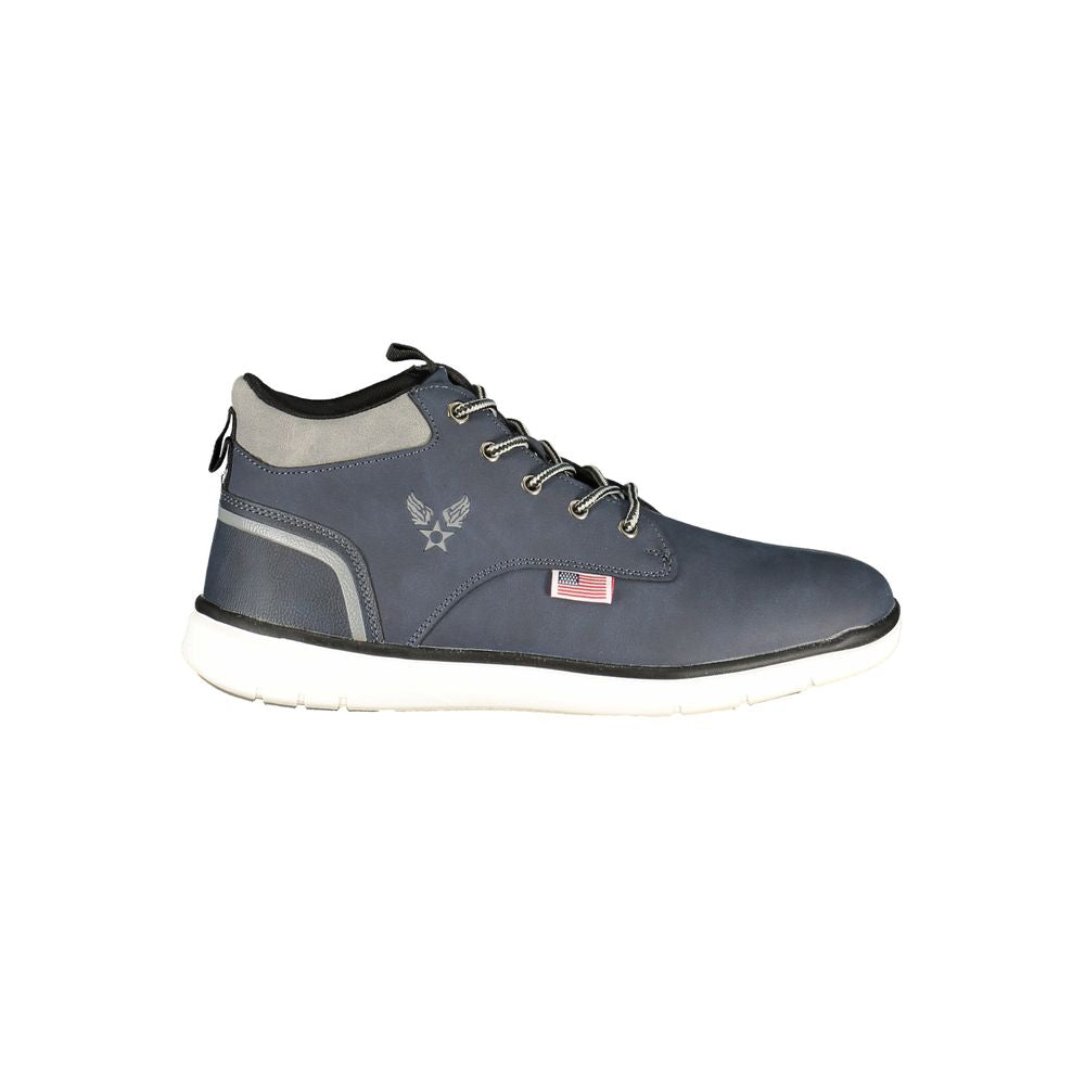 Avirex Blue Polyurethane Men Ankle Boot Avirex