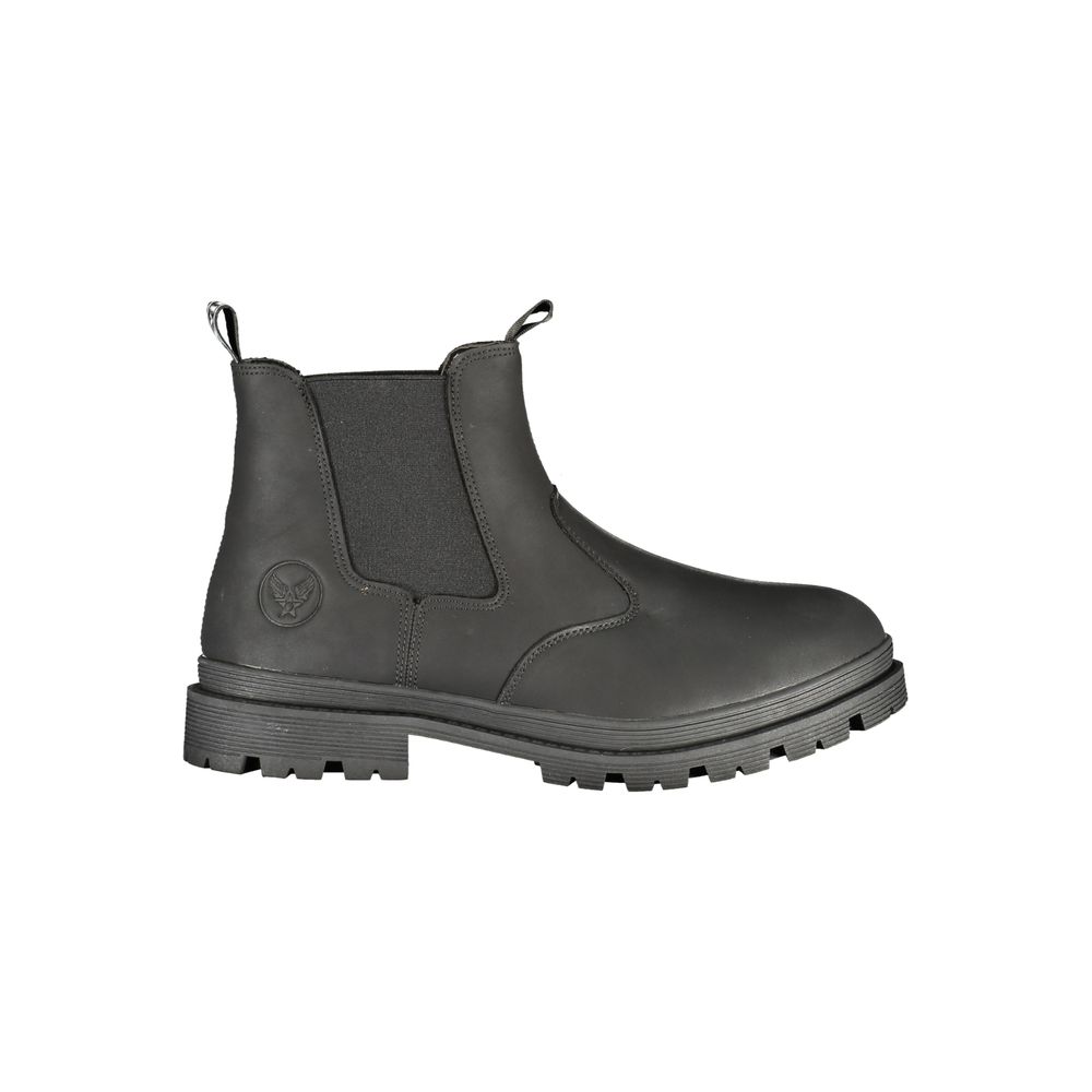 Avirex Nero Polyurethane Men's Ankle Boot