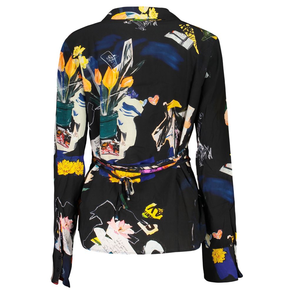 Desigual Nero Viscose Women Shirt Desigual