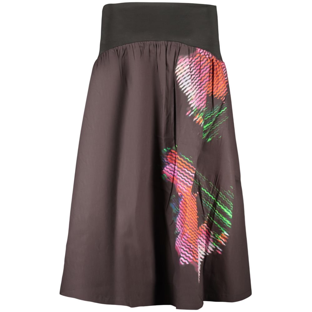 Desigual Black Cotton Women Skirt