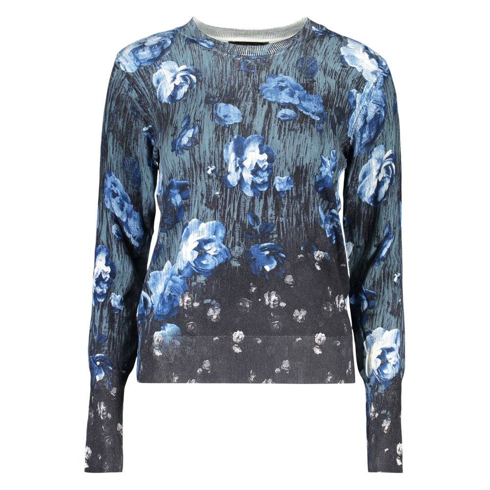 Desigual Blue Viscosa Women Sweater Desigual