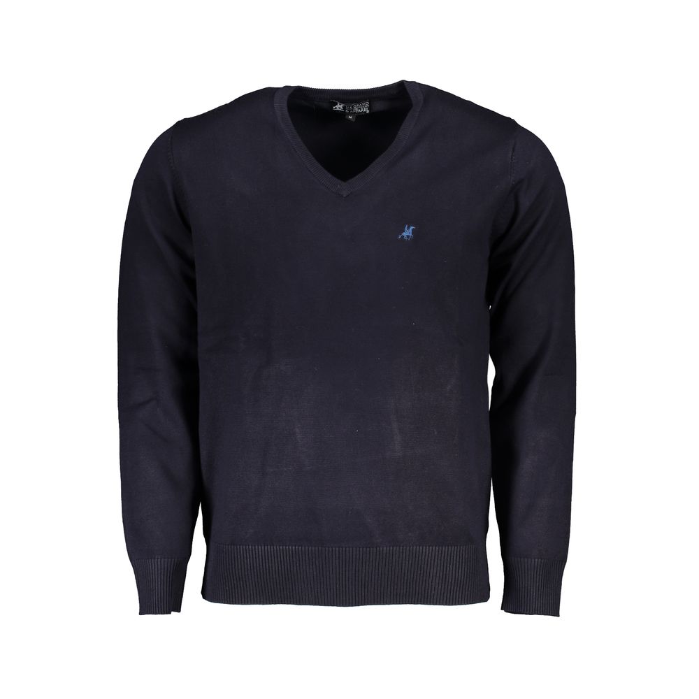 U.S. Grand Polo Blue Viscosa Men Sweater