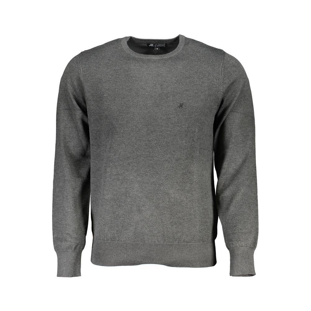 U.S. Grand Polo Grigio Viscosa Men Sweater U.S. Grand Polo