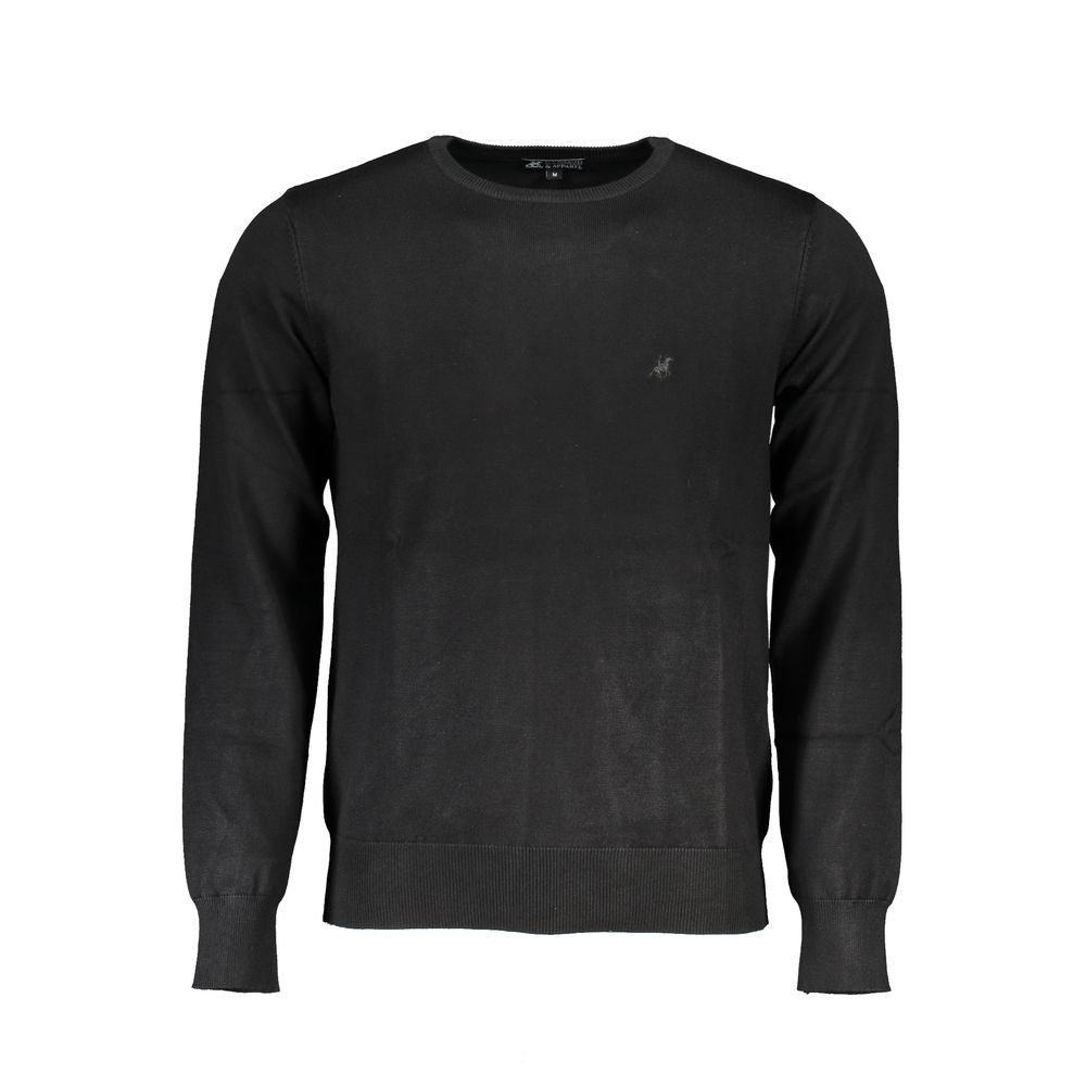U.S. Grand Polo Black Viscosa Mens Sweater